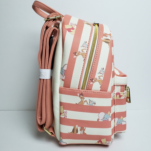 Loungefly Disney Best Friends Stripe Mini Backpack - Picture 5 of 7